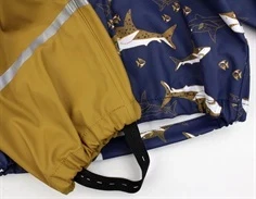 CeLaVi buckthorn brown regntøj bukser og jakke sharks